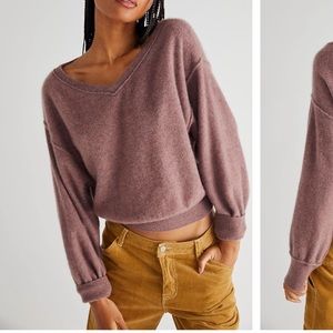 Free People cashmere sweater - pink